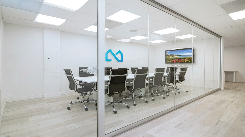 NXT Wall View Series all glass conference room walls
